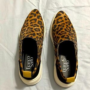 Franco Sarto animal print sneakers. Size 6. Worn one time